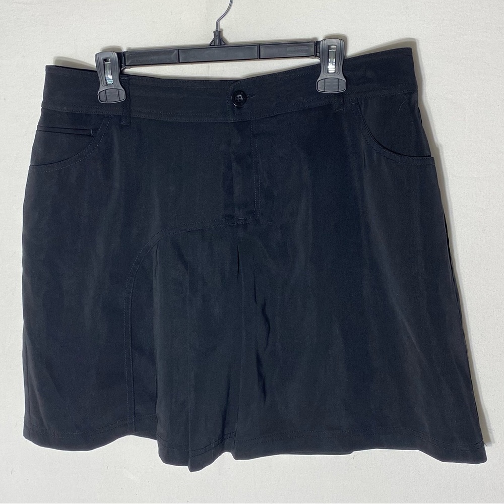 Vintage Aiuir Black Skort Skirt 12 Golf Tennis Fitness Activewear